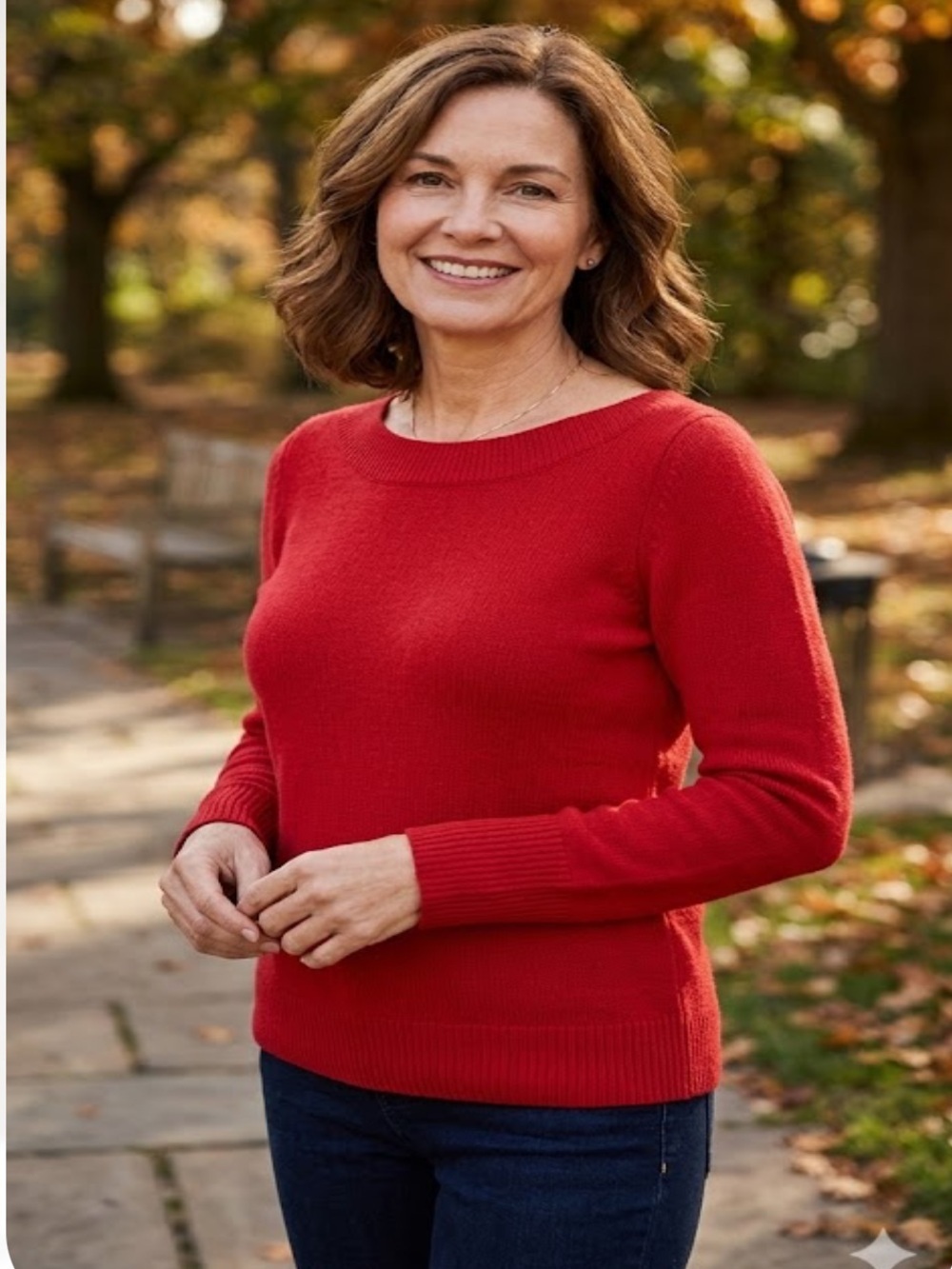Boden Red Crewneck Sweater